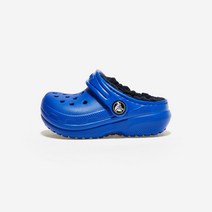 [국내정식매장] 크록스 아동 주니어 샌들 슬리퍼 클래식 라인드 클로그 토들러 - BLUE BOLT