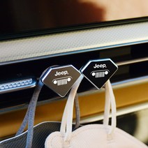 JSTAR 지프 레터링 엠블럼 각인 송풍구 마스크 걸이 보관 실내 악세사리 차량용품, B_다이아-카본