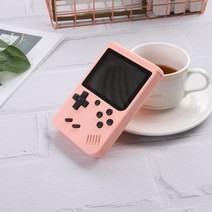 레트로 휴대용 게임기 고전 오락실 옛날 빈티지 가정용 미니 오락기 400가지, 400개 게임 핑크