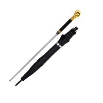 자기방어스틱 호신용무기 경찰봉 호신용지팡이 개성 해골 워킹 지팡이 스틱 자기 방위 2-In-1 튼튼한 방풍, 04 style4