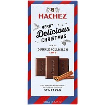 독일 Hachez 하체즈 55% 카카오 시나몬 다크 초콜릿 바 100g 5팩