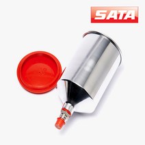 SATA 사타 정품 중력식 알루미늄 750CC 스프레이건 컵 137729 도료컵 페인트컵 센터컵, 1개