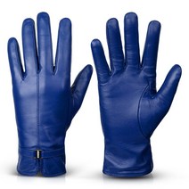 오제로 겨울 양가죽 터치 기모 안감 보온 여성 가죽 장갑 선물용 포장