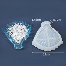 몰드용 실리콘 액상 몰드 경화 반죽 소프트 트레이 코스터 에폭시 수지 폴리곤 91, e-쉘