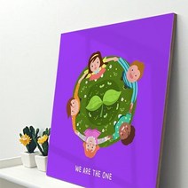 기타 바보사랑[꾸밈]아크릴액자_우리는하나, 3-파랑