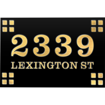 Bileeda 건물번호판 도로명 주소판 신주소 표찰 표지판 안내판 도로명현판 입구벽간판 디자인 오피스표지판 부서명패 회사명판 간판 실내간판 팻말, Yellow03, Aluminum