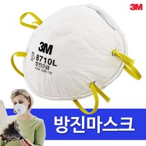 3M 2급 방진마스크 (1P) 8710L 분진 필터 산업마스크