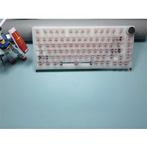 투명 키캡 레진 키보드 포인트 롤 커스텀 스위치 DIY 백라이트 mda profile crystal clear abs keycaps 게임 기계식 빈 rgb 키 캡 측면 새겨진, 분명한