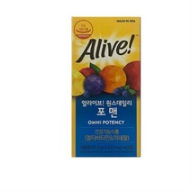 얼라이브 원스 데일리 포맨 멀티 비타민, 60정, 9개