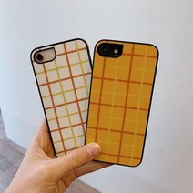 [가방팝] 소피문방구 yellow check 스타일케이스 휴대폰케이스
