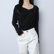 파라노말샵 모찌 셔링 긴팔 티셔츠(파라노말샵)