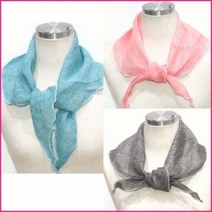 무지 우아함 여름스카프 쁘띠 린넨/마 삼각 심플 대성무역 선물 여성 계절스카프