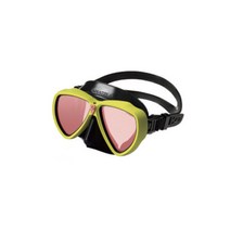 깨끗한 시야확보 걸 만티스 LV 420UV 프리다이빙 스킨스쿠버 마스크, 3.STN 러버 네온 쉬머