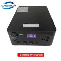 발전기대여 캠핑용 소형 무소음 발전기 220V 휴대용 보조베터리 캠핑 태양 300W 비상 에너지 저장 예비 배터리 홈 야외 비치, 300W 300Wh+220V
