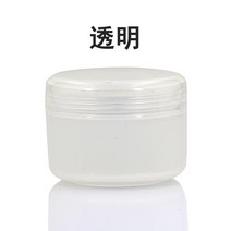 화이트 플라스틱 빈 메이크업 병 리필 가능한 병 여행용 페이스 크림 로션 화장품 용기 실버 골드 에지 10g-500g, 114.150g - clear - 50pcs