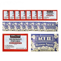 액트투 팝콘 9개 + 커클랜드 전자렌지 팝콘 9개 총 18개 세트, 액트투 팝콘 9개 + 커클랜드 전자렌지 팝콘 9개 세트