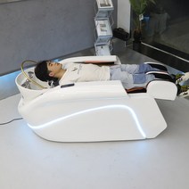 다기능 전신 마사지 샴푸 의자 머리 세척 이발소용 스티머 포함 모던, 한개옵션0