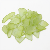 씨글라스 천연 바다유리조각 리사이클 씨글래스, 07 연두 100g