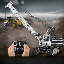 중장비 RC 불도저 크레인 포크레인 굴삭기 트럭 원격, 원격 제어 지게차 충전식 조립