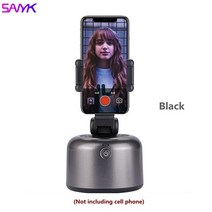 소형 짐벌 셀카스틱 SNYK 360 ° 스마트 자동 추적 짐벌 안정제 핸드폰 홀더 블로깅 키트 Selfie 라이브 스, 01 Option 1 Black