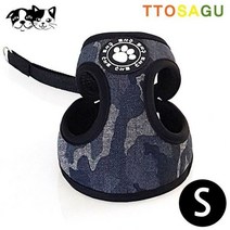 OP 지엠펫 또사구 밀리터리 하네스 블랙 S, 단품