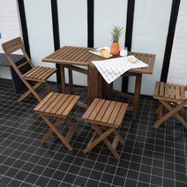 야외 테이블 원목테이블 접이식 편의점 펜션 카페, 테이블접이식 의자 옵션 별도 문의