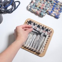 방석 제공 DIY 양말목 직조틀 공예 러그 가방 키트 원룸