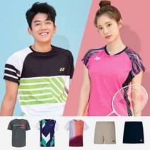 요넥스 남성여성티셔츠 반바지 스커트 배드민턴의류