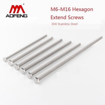 앙카볼트 외부 육각 확장 나사 304 스테인레스 스틸 외부 플랫 육각 헤드 기계 M6 M8 M10 M12 M16 200mm 180mm 길이 64, M12 너트 와셔 2세트