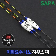 이화요수 나노 하우스 찌 36cm 저부력 민물 내림 낚시, 단품