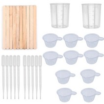석고 DIY 수지 도구 실리콘 교반 스틱 에폭시 일회용 컵 스푼 장갑 펜치 핀셋 쥬얼리 만들기 액세서리, 30-tool kit 02