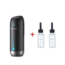 전자 디퓨저 차량용 아로마 가정용 향수 오일용 휴대용 공기 청정기 스마트 아로마 디퓨저 자동차 3 가지, 03 Grey with 2 bottles, 03 Grey with 2 bottles