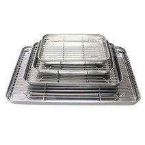 업소용 사각튀김쟁반 스테트인레스 트레이 대형스텐쟁반 쌓아 캐릭터 튀김바트 커피쟁반 국산 사과, 상품선택