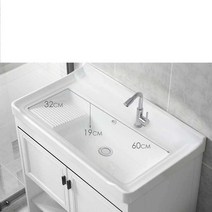 세면대 하부장 카운터 미니 세면대 개수대 탑볼 욕실, 수도꼭지 o 사각 거울
