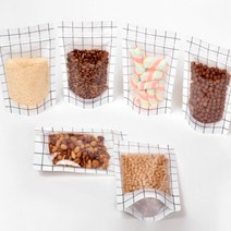 홍진포장 모던체크 지퍼스탠드 스탠딩지퍼백 사이즈 5종 (1박스), 18x26cm - 1100장 (장당168원), 1개, 1개