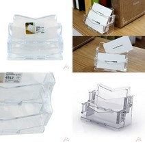 아크릴명함꽂이 2단 투명 쿠폰보관함 거치대 명함홀더 명함보관함 명함거치대 명함집 명함통 명함정리함 쿠폰함