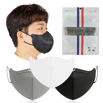 믿추 얼큰이 마스크 KF94 새부리형 특대형마스크 귀안아픈 귀편한 귀끈18.5cm, 03. 블랙, 100매