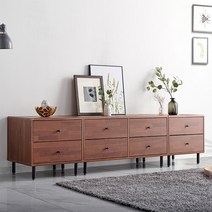 레이슨 싱글 거실장 풀세트 서랍형, 멀바우