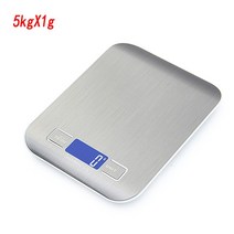 커피저울 베이킹저울 주방 계량 카페 저울 주방저울 스테인리스 재기 5kg 전자 다기능 정밀 음식물베이킹, 01 5kgx1g