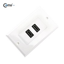 NA801 벽부 벽면 HDMI 2구 월플레이트 판넬 판금 주문 제작 플레이트, 플라스틱 HDMI 2구