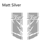 Isuzu Dmx 트럭 4x4 용 픽업 트렁크 사이드 데칼 오프로드 스티커 그래픽 비닐 필름 커버, 09 Mtt Sliver