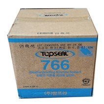 탑씰 탑프라 외장용 실리콘 766 친환경 커튼월 외장용 카트리지 실란트1박스 25입, 연흑색, 1개