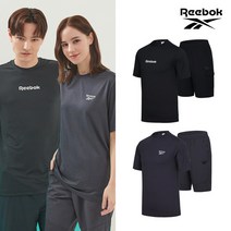 [REEBOK] NEW 리복 액티브 남녀공용 5부 티셔츠+팬츠 4종세트
