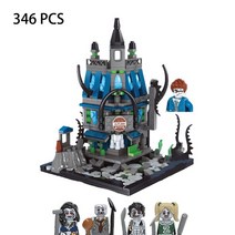 안티프래질 묘지 빌딩 블록 무덤 묘석 모델 MOC 도시 액세서리 식물 꽃 해골 할로윈 완구 선물 W326, 06 NO.25648-JS