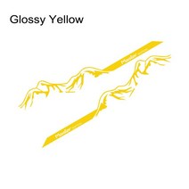 2PCS 자동차 도어 사이드 스티커 르노 마스터 NV400 밴 캠퍼 마운틴 그래픽 데칼 Movano 변환 액세서리, [06] Glossy Yellow, [03] L3H2, 2개