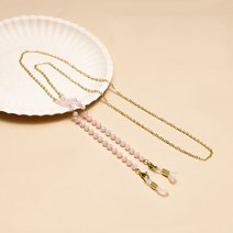 안경보관함 안경흘러내림방지 안경케이스 안경걸이 안경거치대 남녀공용 크리에이티브 크리스탈 비즈 안경 체인 미끄럼 방지 선글라스 끈 얼굴 마스크 홀더 코드 다채로운 쥬얼리, 20.색상 9