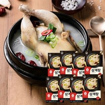 [더사라몰] 밀리원 유황먹여 키운 가마치 삼계탕 1kg x 8개(한박스) / 복날 / 원기회복, 8개
