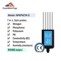 토양 수분 온도 습도 측정 EC PH NPK 4-20mA 0-5V RS485 Modbus 센서, 한개옵션1, 21 NPKPHCTH-S