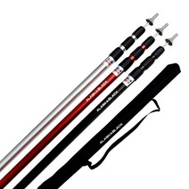 3단 슬라이드 높이 조절 가변 폴대2개 + 폴대 전용가방1개, 3단 가변폴대_레드2개+전용가방1개