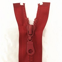 옷 지퍼 달기 2 조각 5 #(25-70 )cm 분리형 수지 지퍼 오프닝 자동 생태 잠금 플라스틱 지퍼 재봉 슈트 용, 20 버건디_01 2pcs_05 50cm, 버건디
